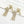 CD 26S Star Crystal Fringe Pearl Earrings In Gold Tone Metal 631052