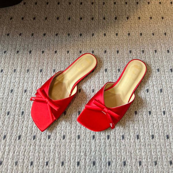 CD 26s Bow Slide Red Satin 820004
