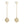 CD BALL DROP GOLD EARRINGS