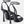 Missy 110 Black Leather Trimmed Mesh Sandals