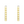 ICE CUBE GOLD EARRINGS