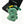 CC Cute Green Dinosaur Plush Toy Bag Charm