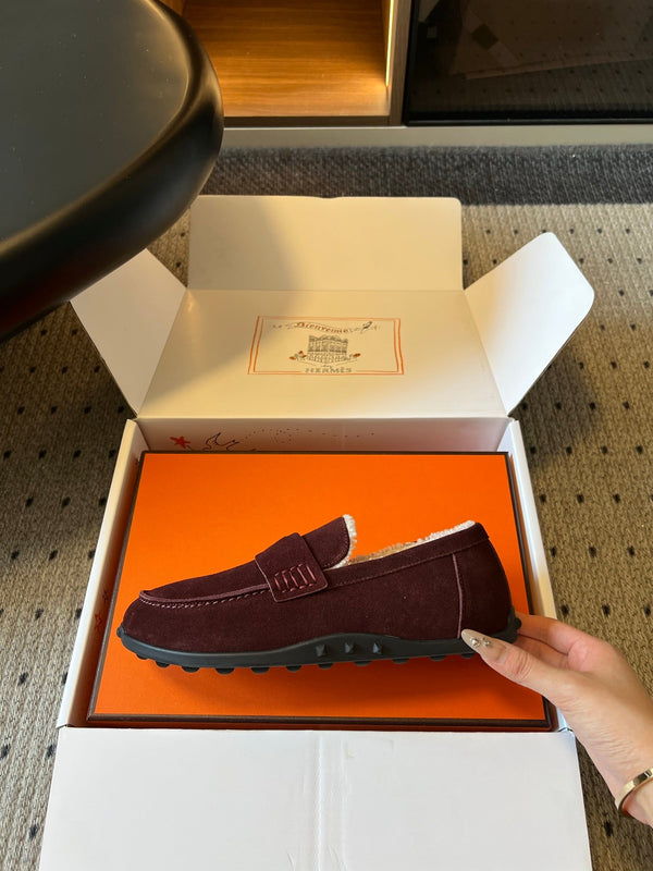 HM 26S Destin Loafers Burgundy Suede