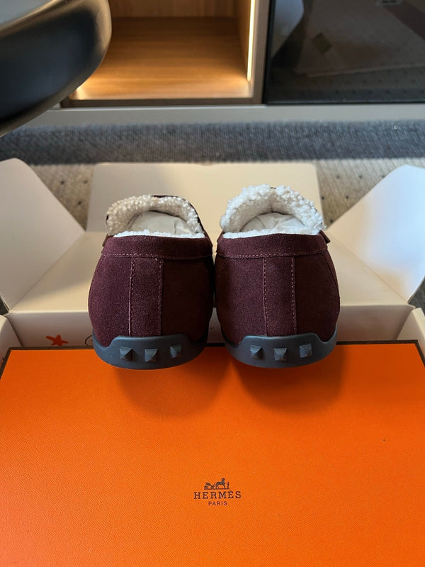 HM 26S Destin Loafers Burgundy Suede