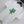 CD Fitted T-Shirt White Cotton Jersey with Green Dior Clover Motif