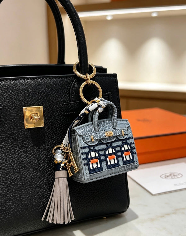HM Mini Birkin 20 Faubourg Bag Charm