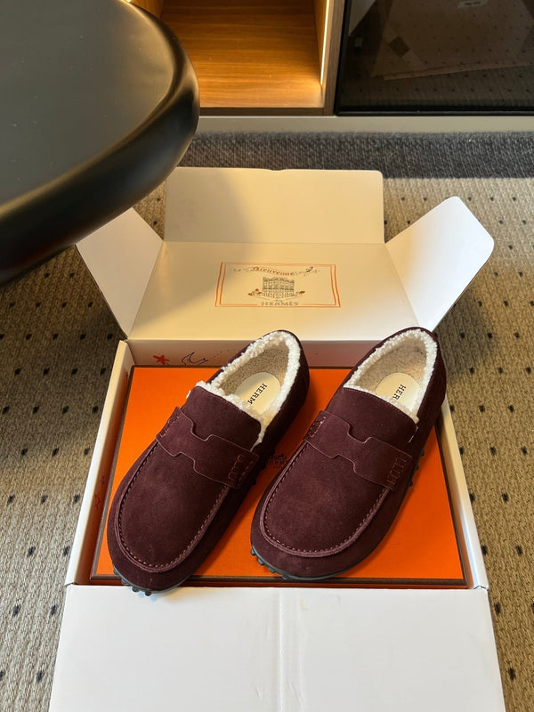 HM 26S Destin Loafers Burgundy Suede