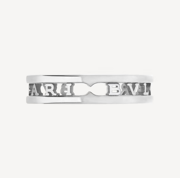 ZERO 1 ONE-BAND WITH OPENWORK LOGO SPIRAL RING