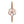 HAPPY HEART WHITE MOP PINK GOLD DIAMOND BRACELET