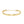 F BAGUETTE LINK CHAIN  GOLD BRACELET