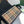 note bag 25cm black calfskin beige canvas