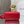 medium lady 24 red calfskin gold hardware