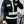 CC 25F Round-Neck Knitted Long-Sleeved Cardigan Black Wool