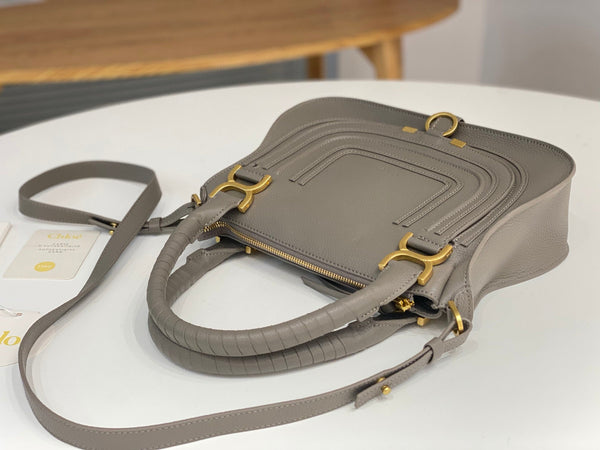 Marcie Bag In Grained Leather Cashmere Grey