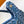 Peekaboo ISeeU Small 27cm Bag Blue Denim And Leather