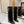 Givenchy Shark-Lock Knee-High Boots Black Cowhide Sliver HW