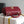CC Clutch Top Handle 14.5cm Dark Red Grained Calfskin