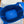 HM PICOTIN BASKET LOCK 18 BLUE SWIFT LEATHER AND CANVAS PATCHWORK SILVER HARDWARE
