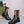 GG Boots Black and Beige Cowhide Canvas