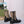GG Boots Black and Beige Cowhide Canvas
