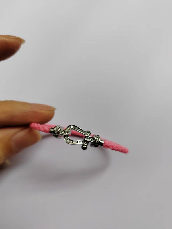 FORCE 10 FULL DIAMOND SILVER BRACELET