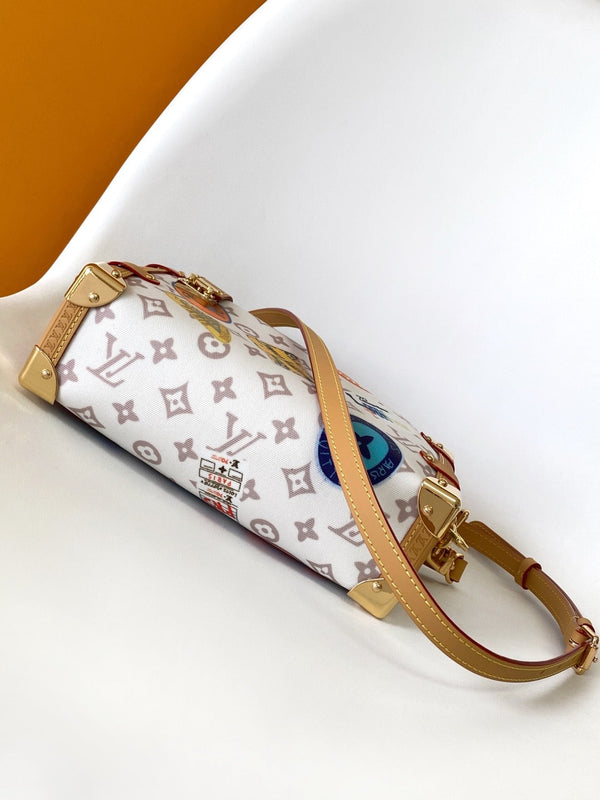 Louis Vuitton 2025 Side Trunk MM Bag Multicolor Canvas Leather
