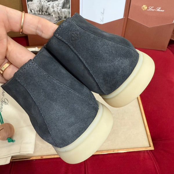 LP Open Walk Ankle Boot In Dark Navy Suede
