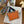 HM Videpoches Crossboby Bag 24cm Orange Togo Leather