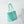 CC 2026 Small Shopping Bag 39cm Light Blue Crocodile Embossed Calfskin