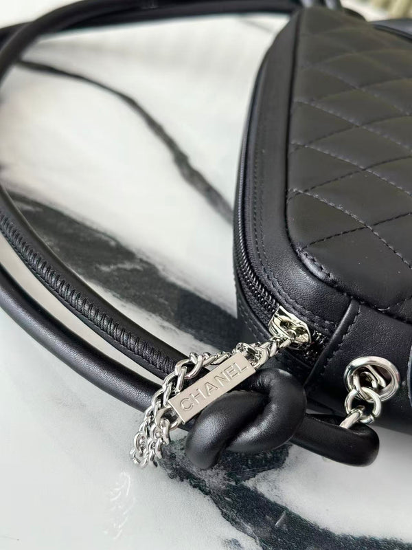 CC Cambon Ligne Pochette Black Quilted Calfskin