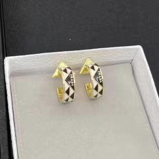 Prada Enameled Metal Earrings
