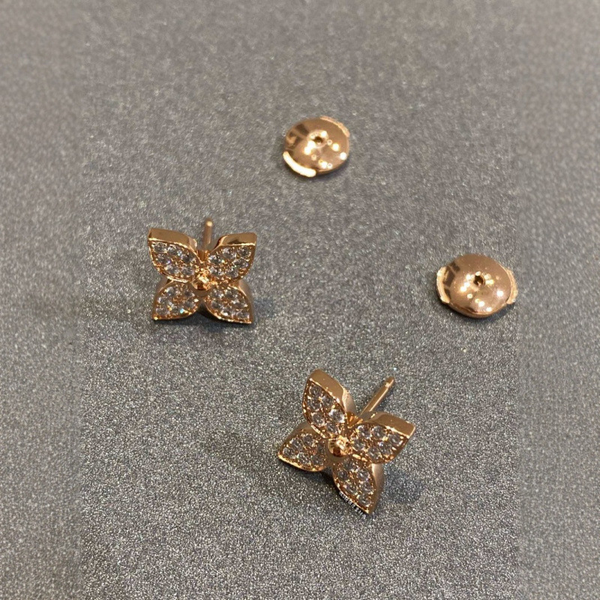 Louis Vuitton Star Blossom Earrings Rhinestones