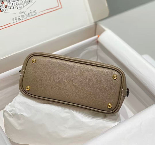 HM Bolide Mini 18cm Etoupe Togo Leather Gold Hardware