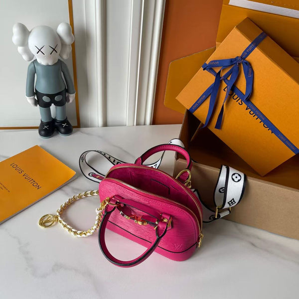 LV Alma BB Bag 18 Pink in Cowhide