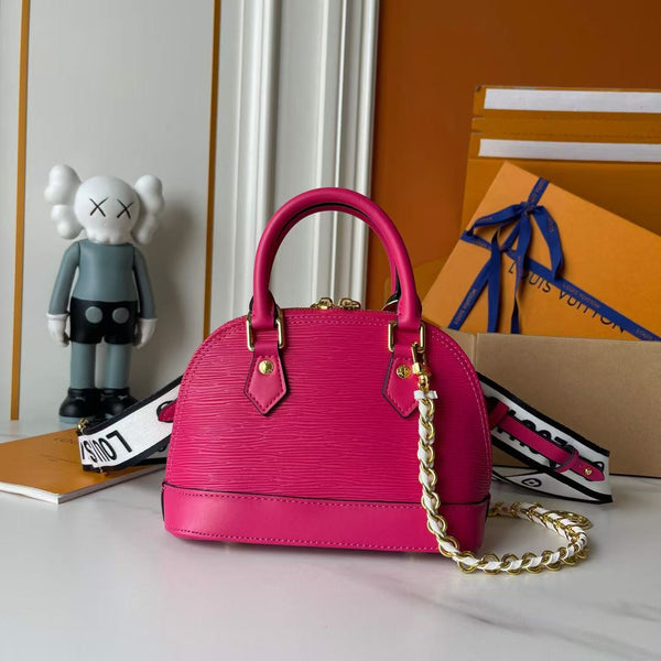 LV Alma BB Bag 18 Pink in Cowhide