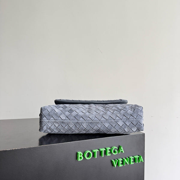BV Giorno Bag Cloudy Indigo Intrecciato Suede