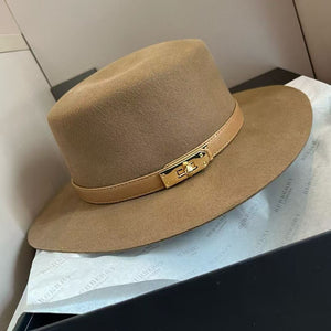 HM Hampton Hat in Camel Beige Wool
