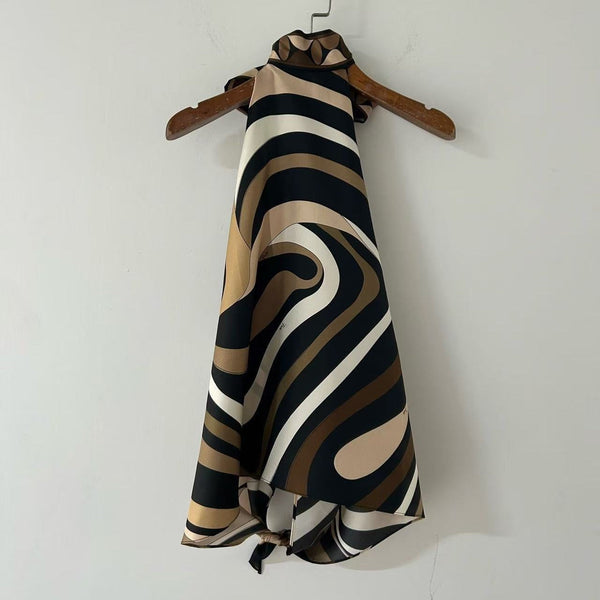 Pucci 2026 Top Black Mix Colors Silk