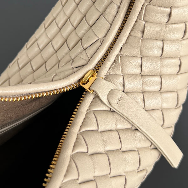 BV Bag 44cm Beige Intrecciato Leather