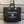 CC Deauville Tote Bag White Lettering Chain Strap 38cm Black Denim