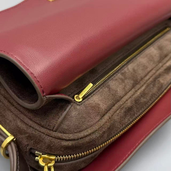 BG Le 7 Shoulder Bag Coffee Suede