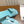 HM 26s Oran Slides Light Blue Crocodile-Embossed Leather