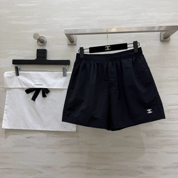 CC Embroidered Logo Shorts Black Polyester