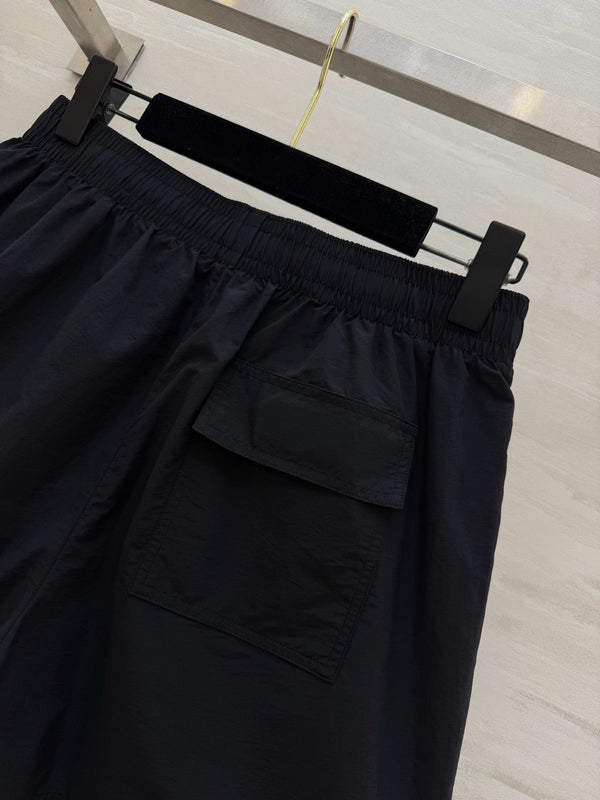CC Embroidered Logo Shorts Black Polyester