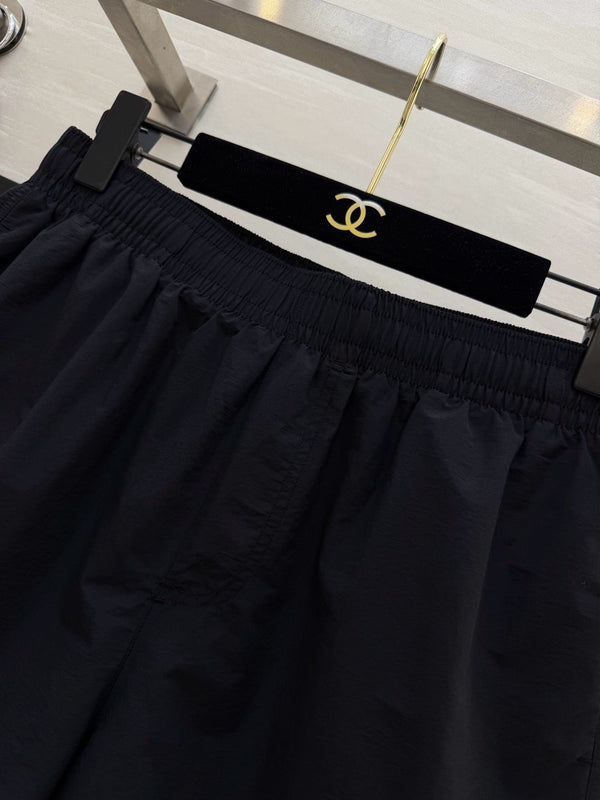 CC Embroidered Logo Shorts Black Polyester
