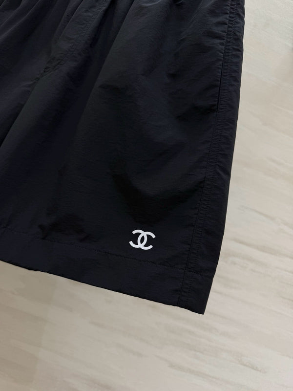 CC Embroidered Logo Shorts Black Polyester