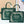 CD Book Tote Medium Pride and Prejudice Green Embroidery Canvas 159367