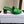 CD Bloom Mules 4.5CM Green Leather Flowers Bee Accent 966855