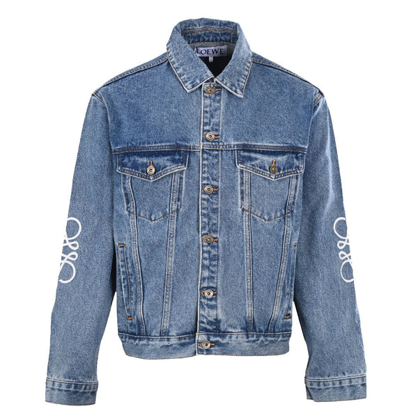 LW Anagram Denim Jacket Mid Blue Denim