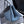 CC Urban Essential East-West Shopping Tote 42CM Blue Denim Black Calfskin